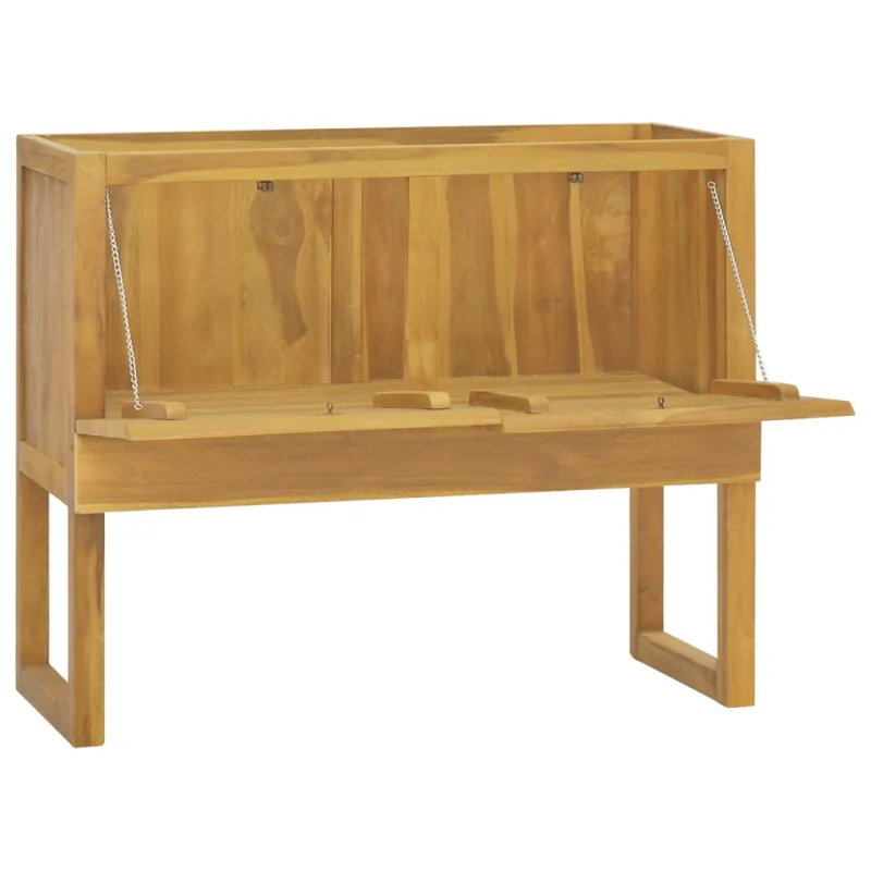 Mueble de ba?o madera maciza de teca 90x40x75,5 cm
