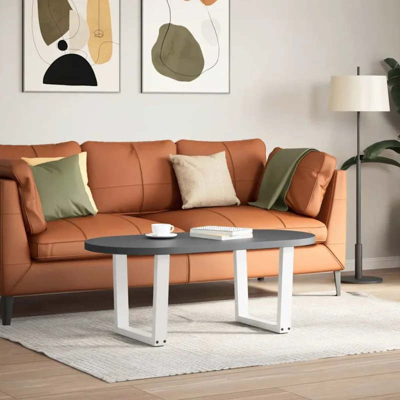 Patas para mesa de comedor forma v 2 uds blanco 60x(42-43,3) cm