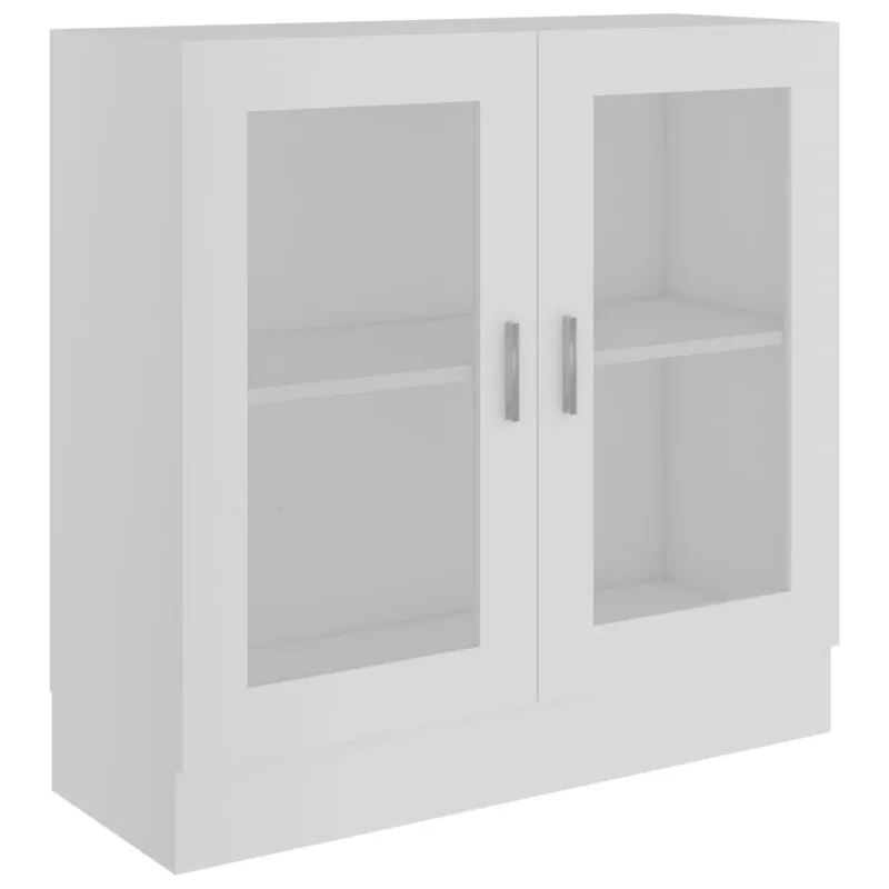 Vitrina de madera contrachapada blanco 82,5x30,5x80 cm – comfortxl