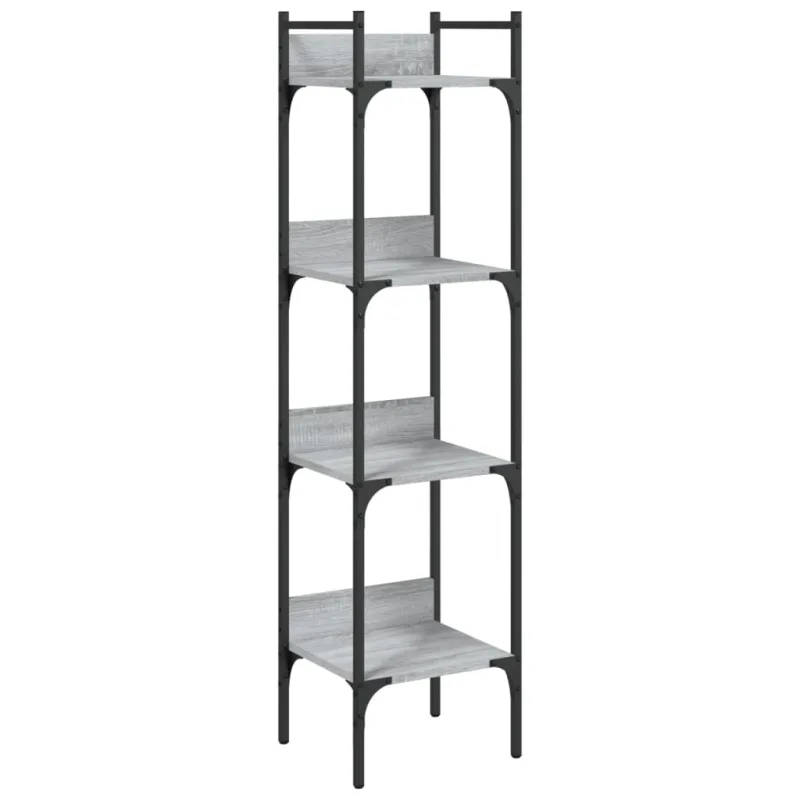 Librería de 4 estantes madera gris sonoma 35x30x138,5 cm – comfortxl