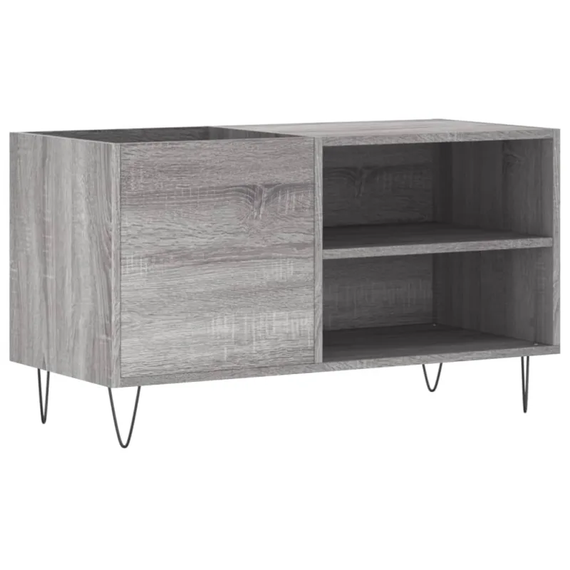 Mueble de discos madera de ingeniería gris sonoma 85x38x48 cm – comfortxl