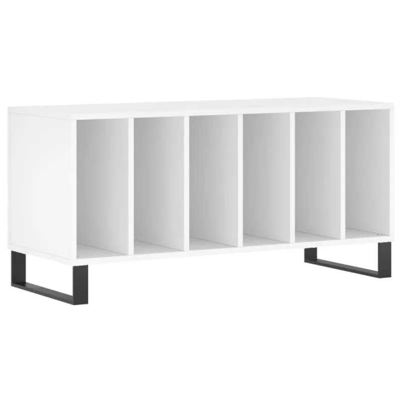Mueble para discos madera contrachapada blanco 100x38x48 cm – comfortxl