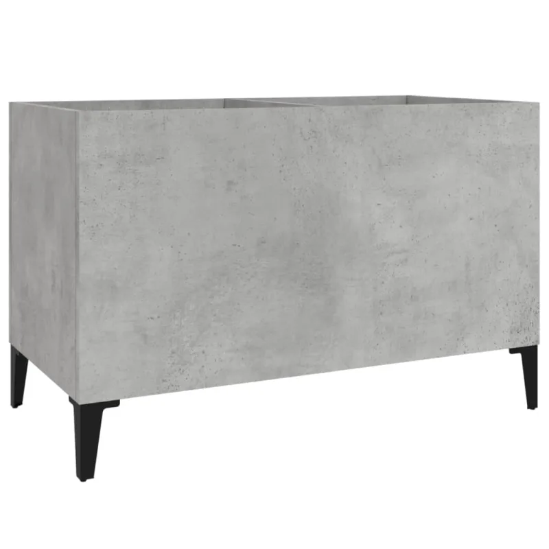 Mueble discos madera contrachapada gris hormigón 74,5x38x48 cm – comfortxl