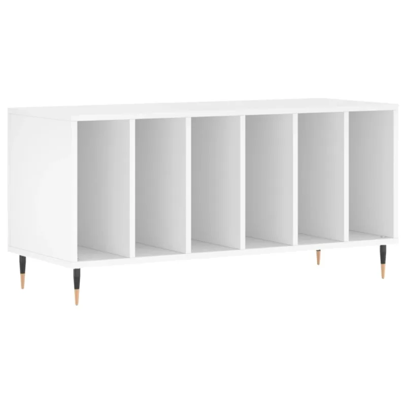 Mueble para discos madera contrachapada blanco 100x38x48 cm – comfortxl