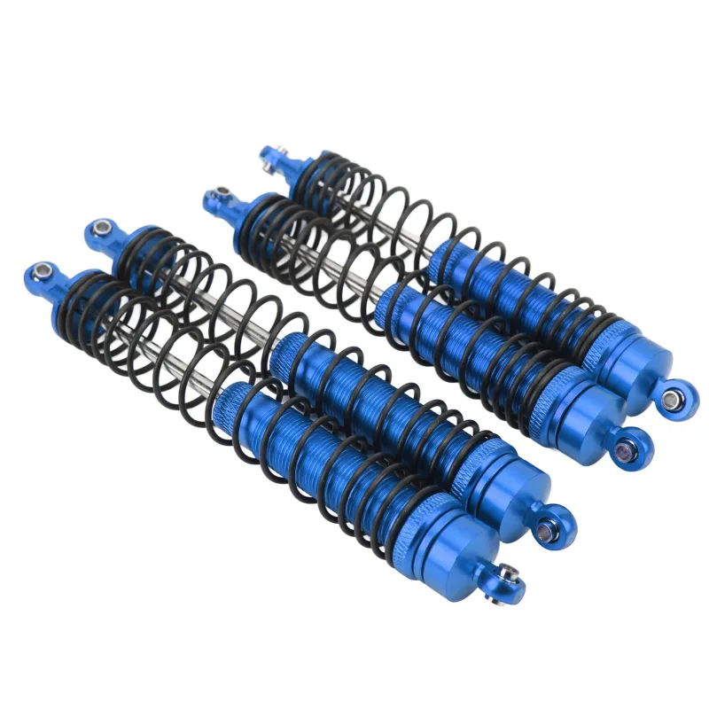 Amortiguador delantero y trasero rc de aleación de aluminio ajustable con resorte ensamblado para axis rbx10 ryft 4wd 1/10 rc car (azul oscuro)