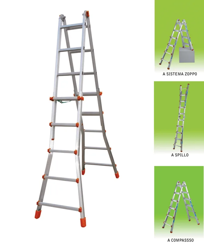 Escala todo. multiusos 5+5 peldaños 5,20 m