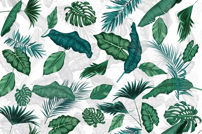 Revestimiento adhesivo mural verde amazonia de0.9 x 2.8m