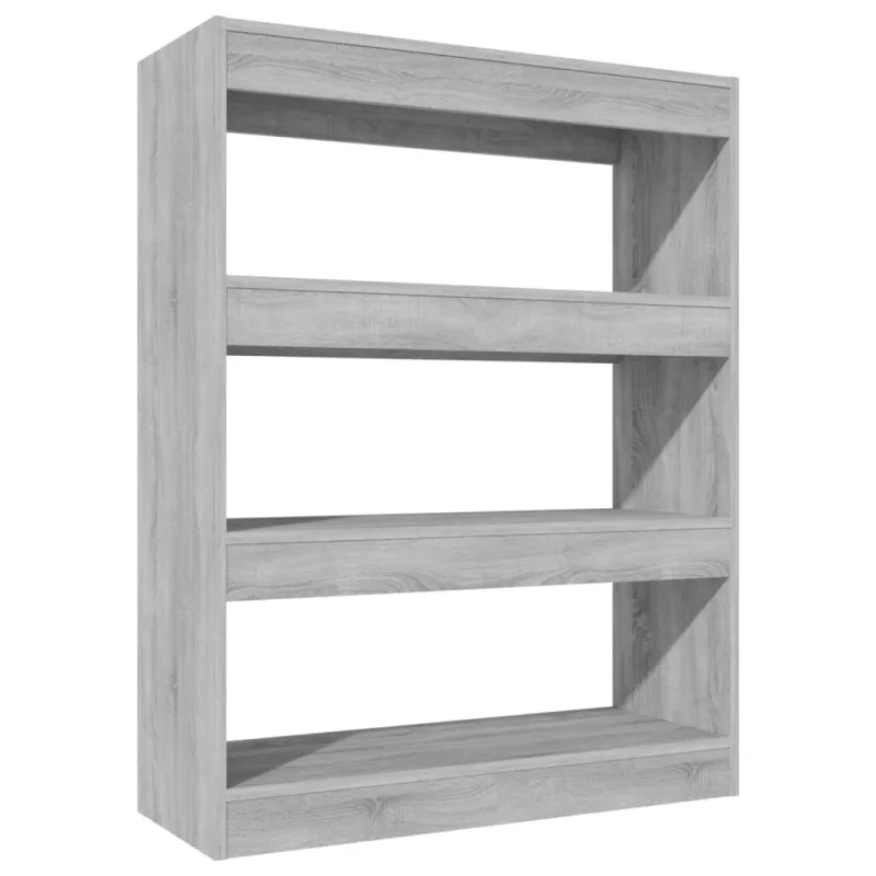 Estantería，librería，armario de libros madera contrachapada gris sonoma 80x30x103 cm cfw344196