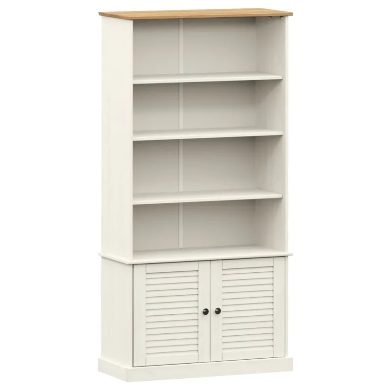 Estantería，librería，armario de libros vigo madera maciza de pino blanco 85x35x170 cm cfw414990