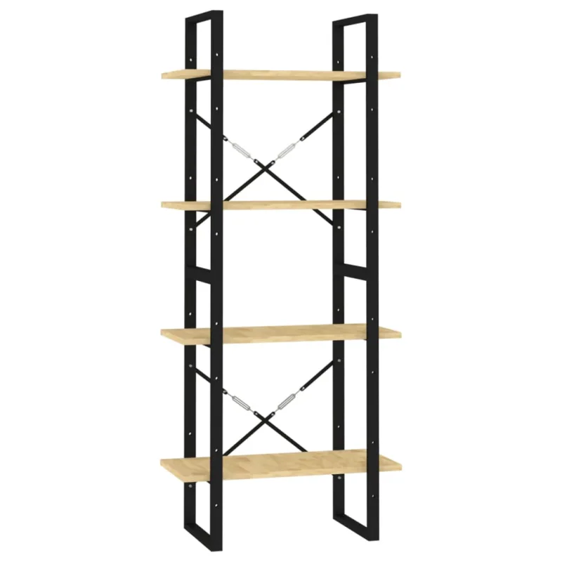 Estantería，librería，armario de libros de 4 niveles madera maciza de pino 60x30x140 cm cfw134735