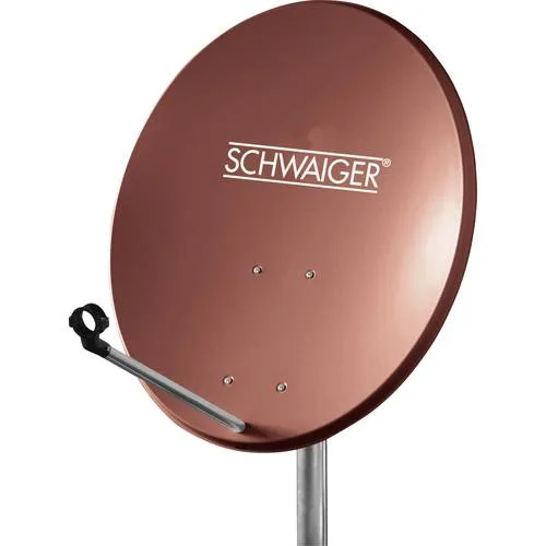 Schwaiger spi550.2 - antena parabólica satelital - exterior - rojo ladrillo (spi550.2)