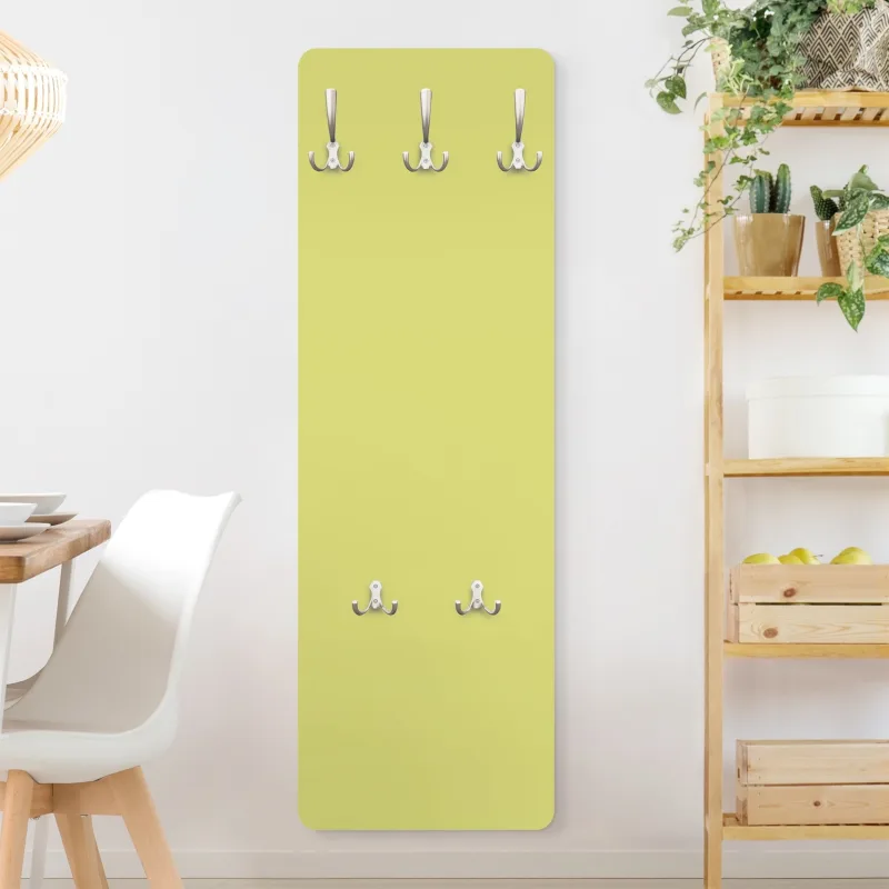 Perchero de pared motivo percha de pared madera perchero infantil de pared verde infantil 931 - habitación infantil bebé - 105 x 34 cm