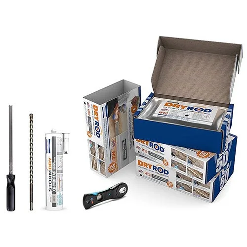 Dryrod kit innovador antihumedad - 18 metros - todo lo que necesitas para tratar las humedades en casa