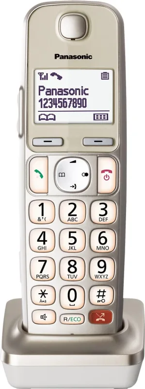 Panasonic kx-tgea25 - auricular inalámbrico de extensión - dorado champán