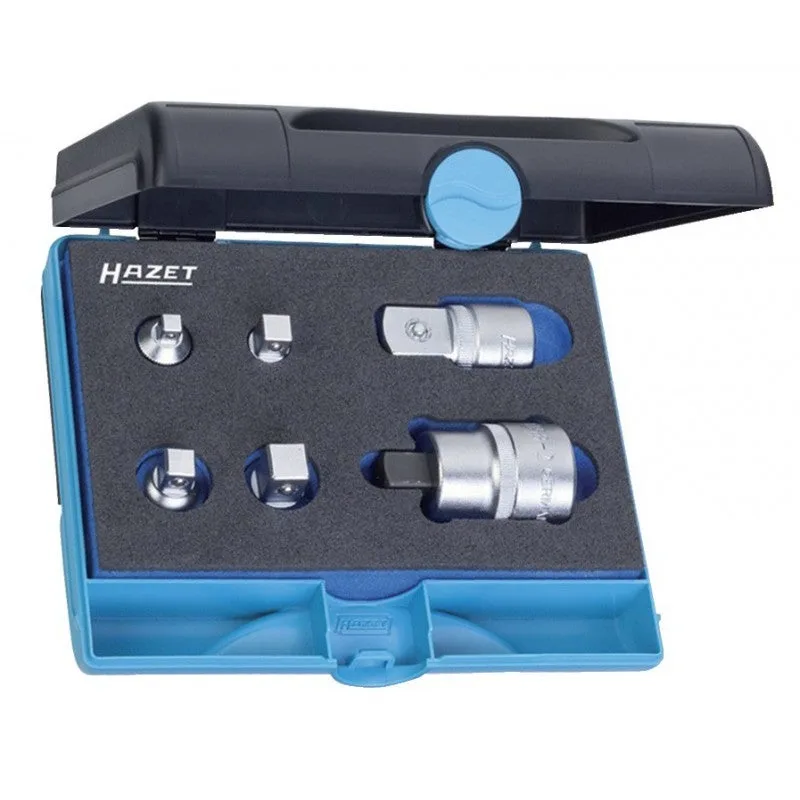 Hazet 958n/6 serie di adattatori, argento, attacco quadro, massiccio, 6.3 mm 1/4 di pollice