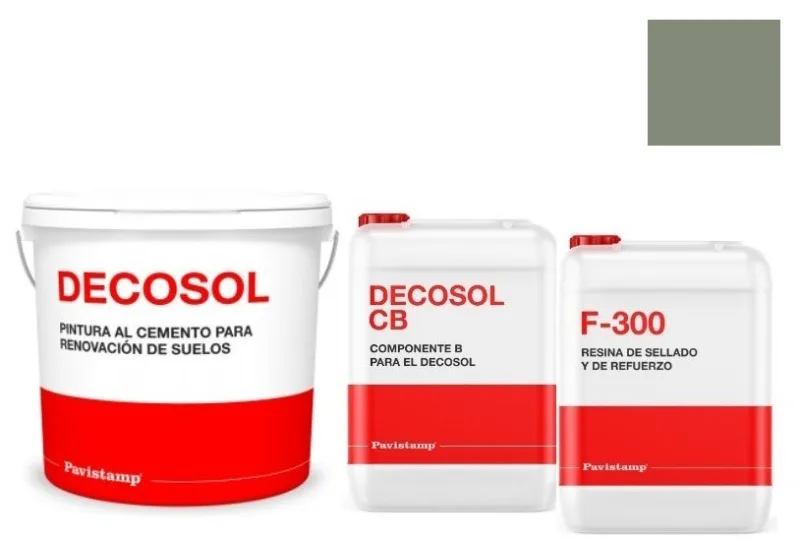 Kit 10 m2 renovador de color para hormigón impreso-selva