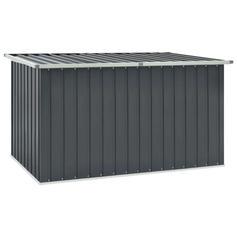 Caja de almacenaje para jardín | arcón de jardín | baúl jardín gris 171x99x93 cm cfw952582