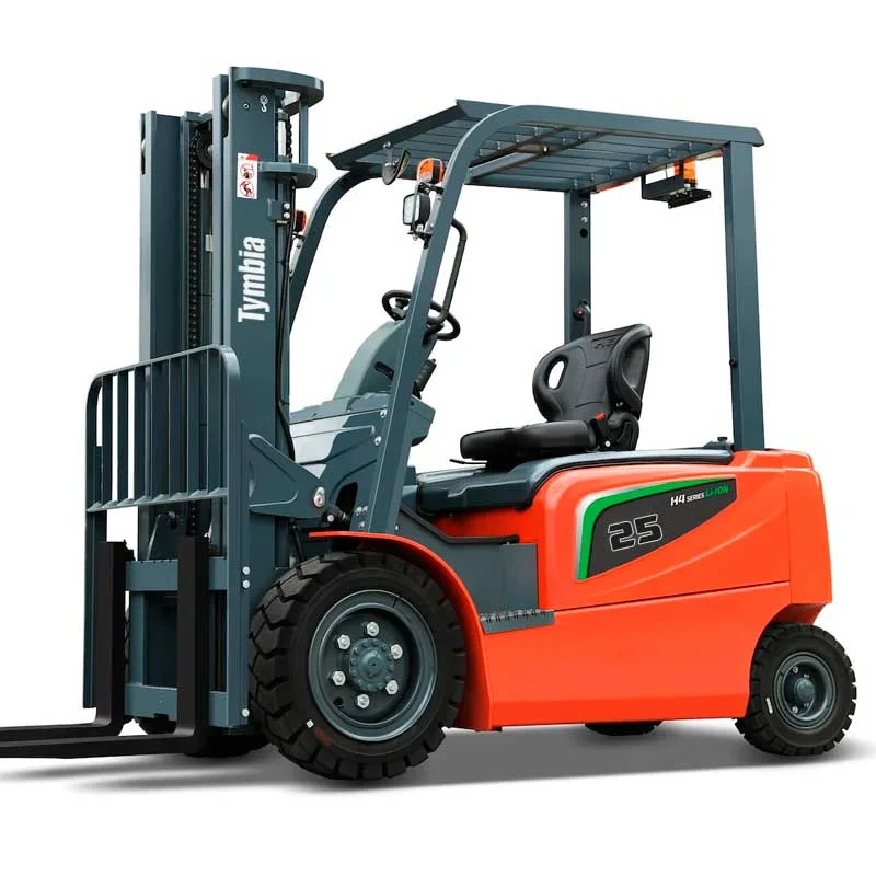 Carretilla elevadora litio 2500kg, mástil tríplex a 4800mm - bateria litio 80v/202ah tymbia