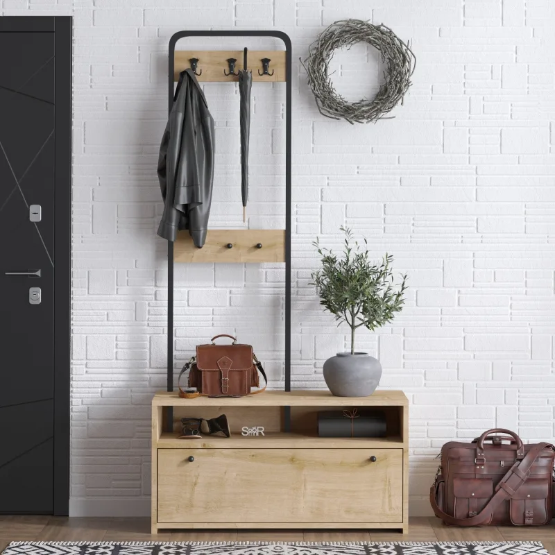 Recibidor nicole color negro roble