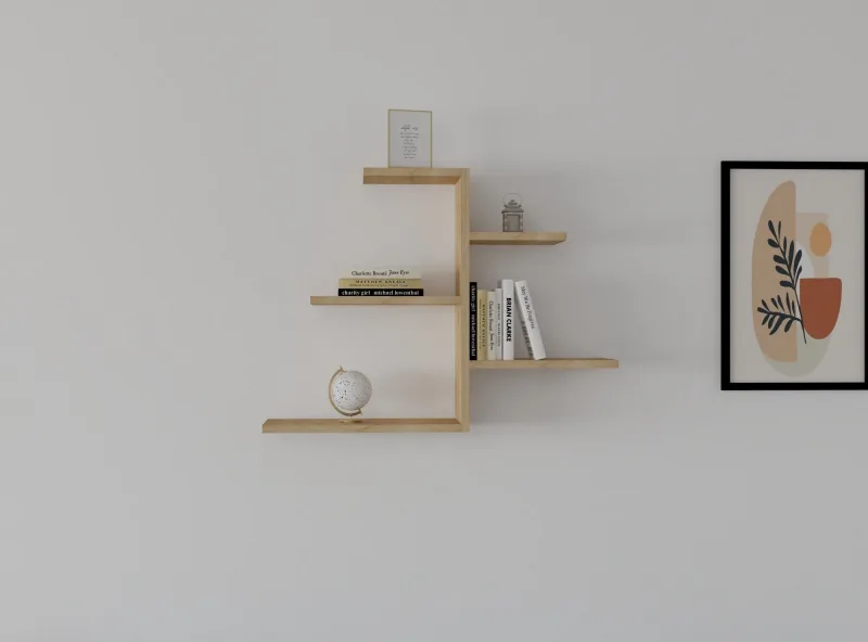 Estante de pared gami roble zafiro