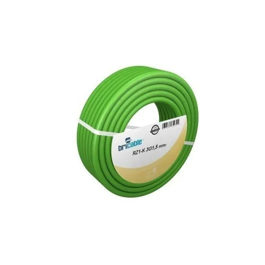 Cable elec lh mang rz1-k (as) bricable 3g 2,5mm ver 25 mt