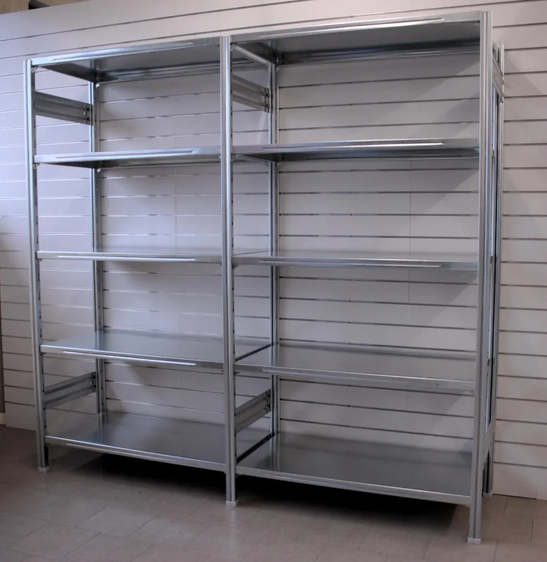 Estantería de almacén galvanizada cm. 91x50x180h