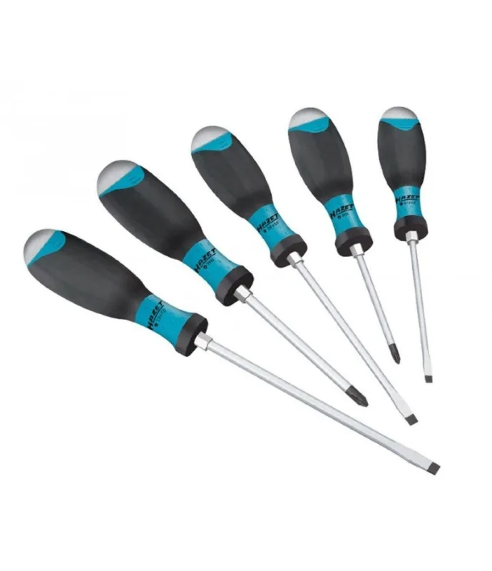 Hazet 810u-1/5 serie di giraviti, argento, numero utensili 5