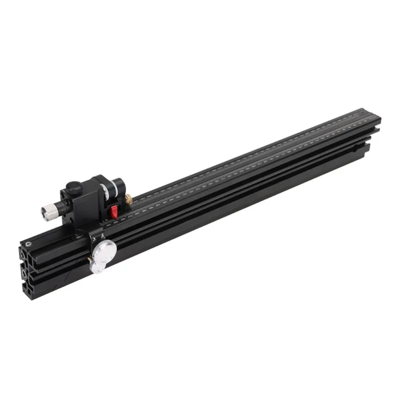 Valla de calibre de inglete extendida de 850mm, herramienta de aluminio de alta precisión, escala dual métrica e imperial para carpintería