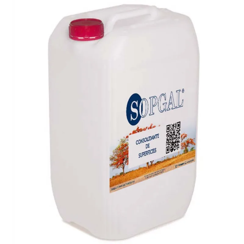 Consolidante para superficies (10l) compacta y endurece mortero, piedra y ladrillo. no crea capa ni varía el color. evita caída de polvo o arenillas.