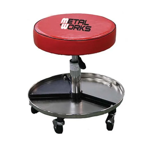 Taburete de taller neumático con ruedas ms365 | metalworks
