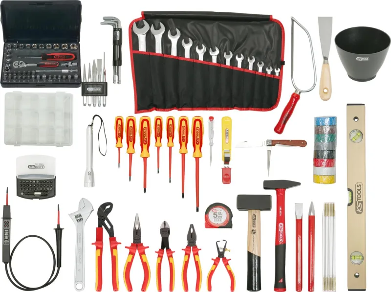 Ks tools sacoche d'outils d'électricien - nylon, 132 pcs