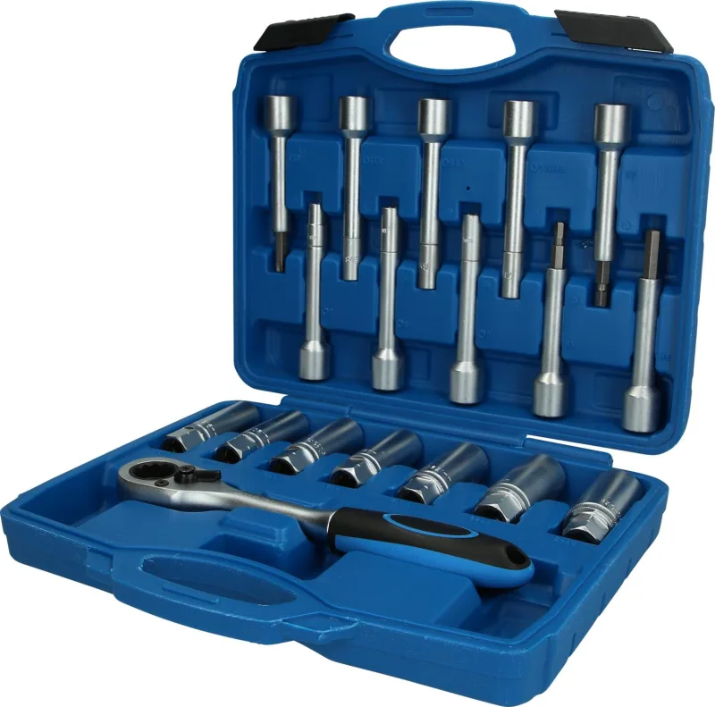 Brilliant tools jeu d’outils pour amortisseurs, 18 pcs