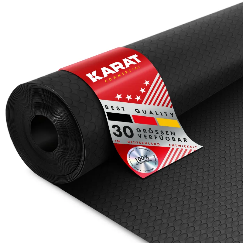 Alfombra exterior de goma, estructura de picos, 3 mm de grosor, 150 x 400 cm