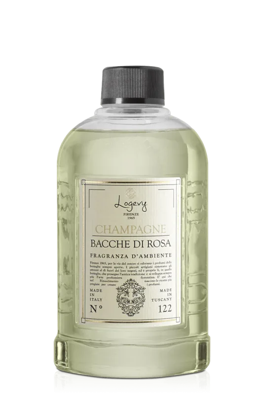 Logevy - recarga de 500 ml para difusores logevy - champagne & rose berries