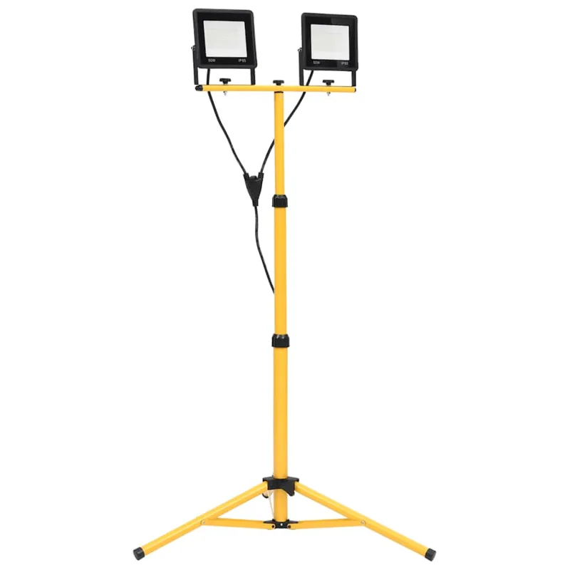 Foco led con trípode 2x50 w blanco frío vidaxl
