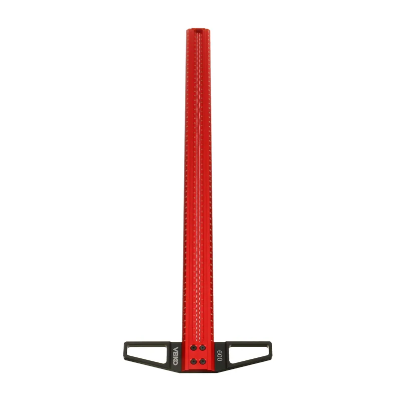 Medidor de marcado de regla en t cuadrada, herramienta de carpintero para carpintería de 60cm