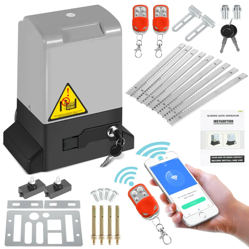 Motor para puerta corredera de 550 w (1200 kg) con aplicación bluetooth.