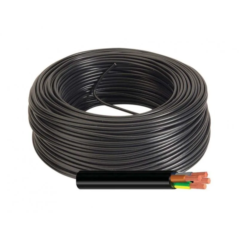 Cable manguera redonda negra 4x1 (100mts)
