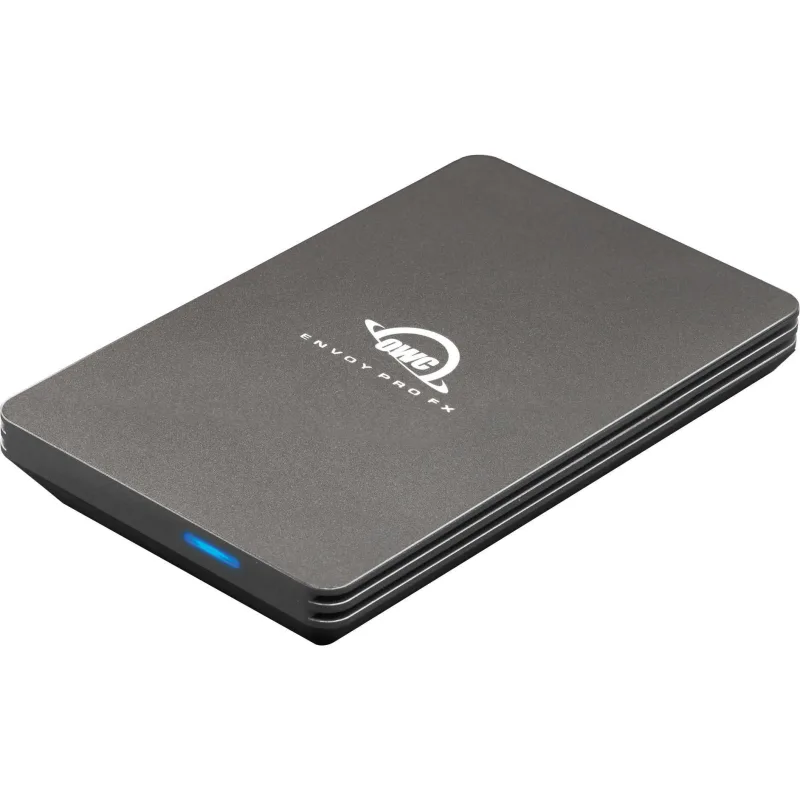 Owc ssd nvme portátil envoy pro fx thunderbolt 3 + usb-c de 2,0 tb, hasta 2800 mb/s - gris espacial
