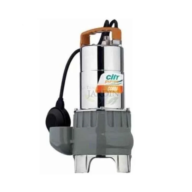 Bomba sumergible para aguas residuales cobra90 monofásica 0,85 cv | potente y duradera para drenaje de aguas