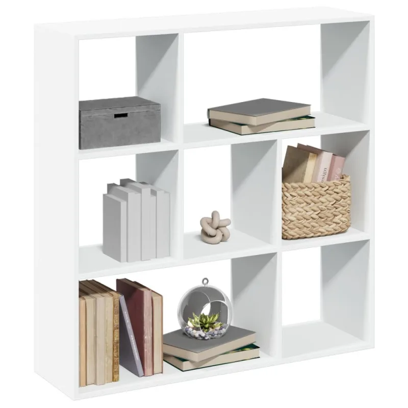 Librería divisora madera ingeniería blanca 102x29x103,5 cm vidaxl