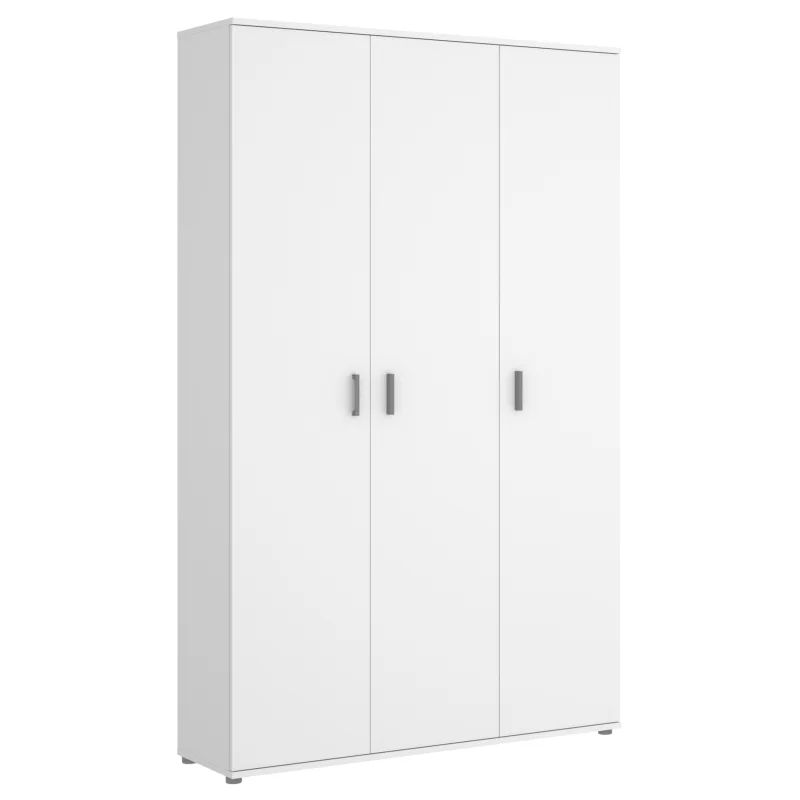 Armario multiuso 3 puertas fit blanco - armario organizador 190x116x35 cm