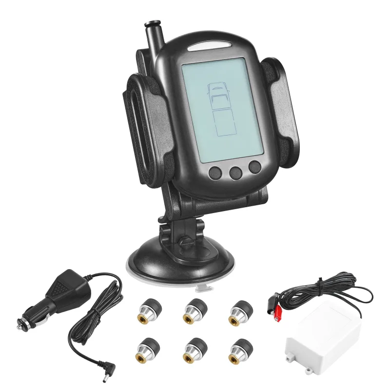 Sistema monitoreo presión neumáticos rv,succebuy 0-199 psi tpms para remolque,alarma inalámbrica universal,6 sensores impermeables