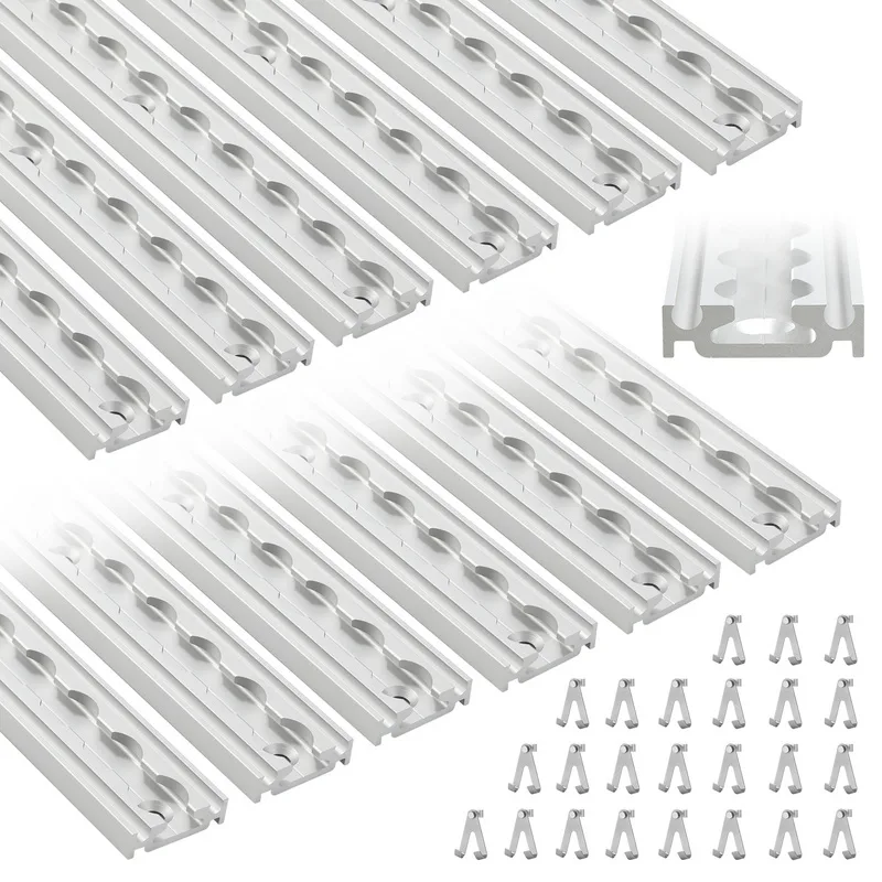 Carril 12x carril de amarre cuadrado airlin con orificios de aluminio