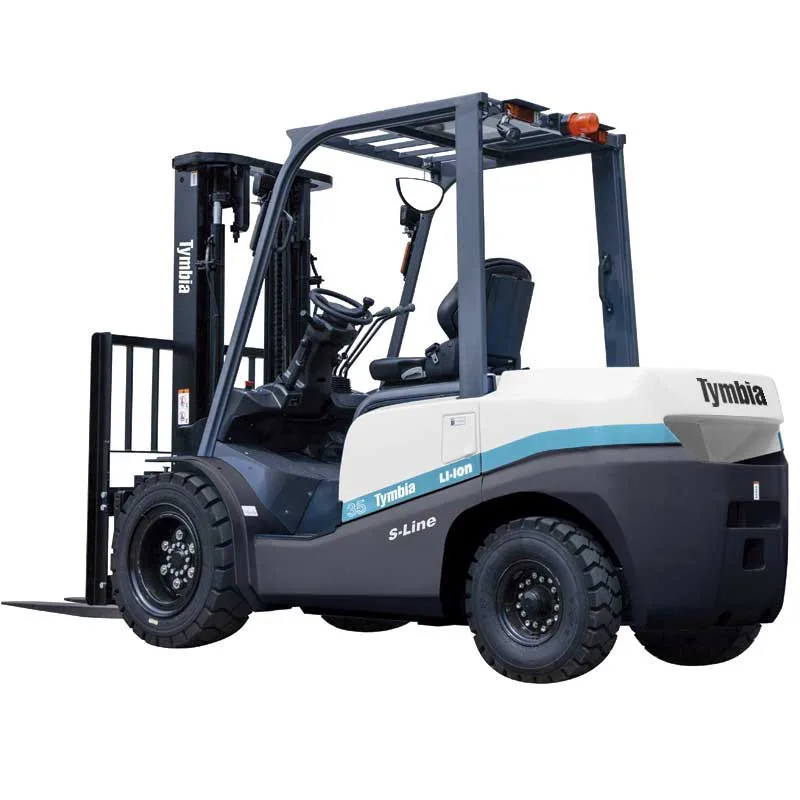 Carretilla elevadora litio 3500kg, mástil tríplex a 4500mm - bateria litio 80v/205ah tymbia