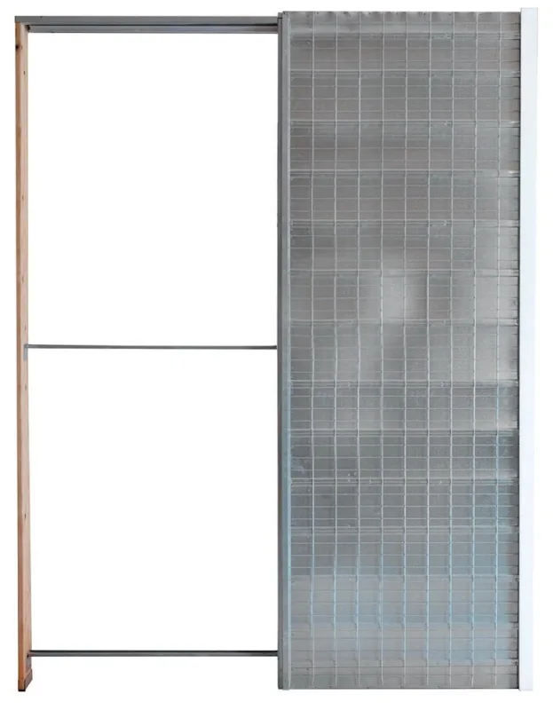 Casoneto puerta corredera para tabique de ladrillo/revoco de 105mm - 80x210