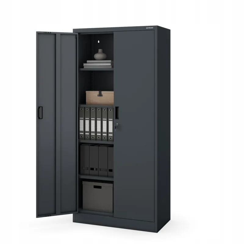 Armario metálico compacto jan antracita ral7016 175x80x40 cm
