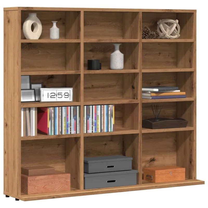 Maison exclusive - mueble de cd madera de ingeniería roble artisan 100x23x89,5 cm
