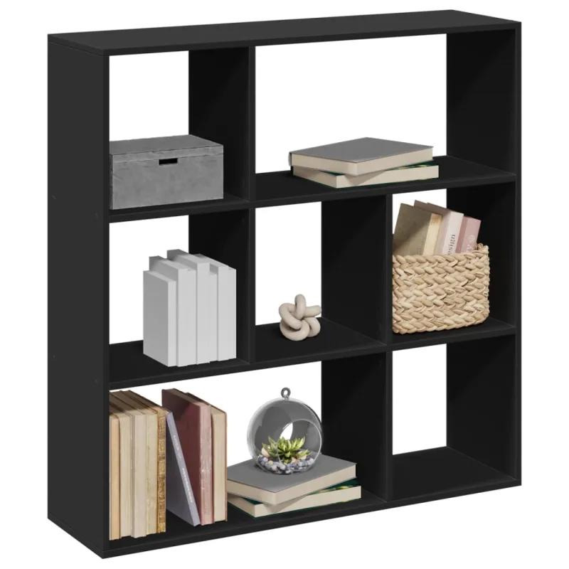 Maison exclusive - librería divisora madera de ingeniería negra 102x29x103,5 cm