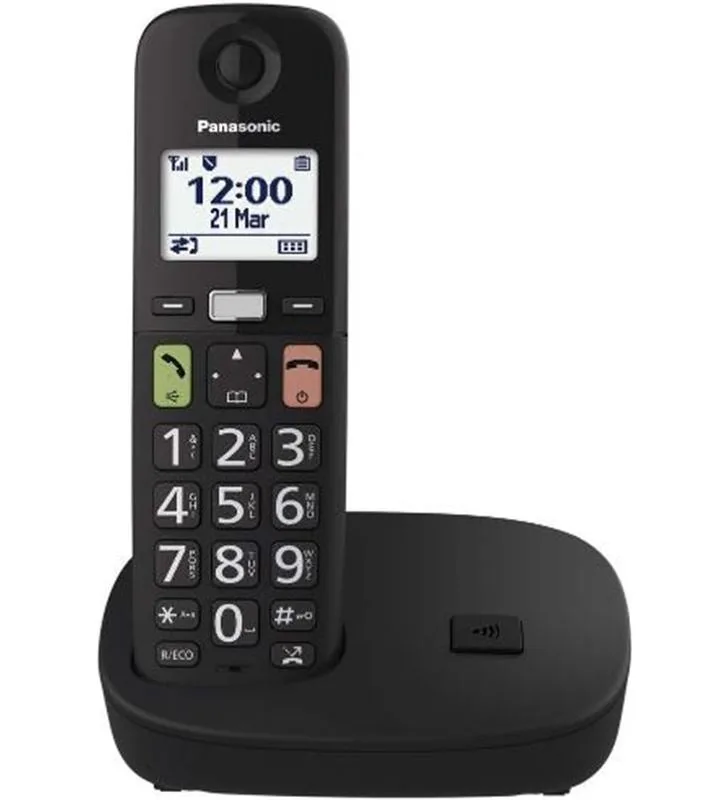 Teléfono inalámbrico panasonic kx-tgu110/ negro